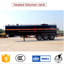 36 Cbm climatizada Semi acoplado del tanque del betún